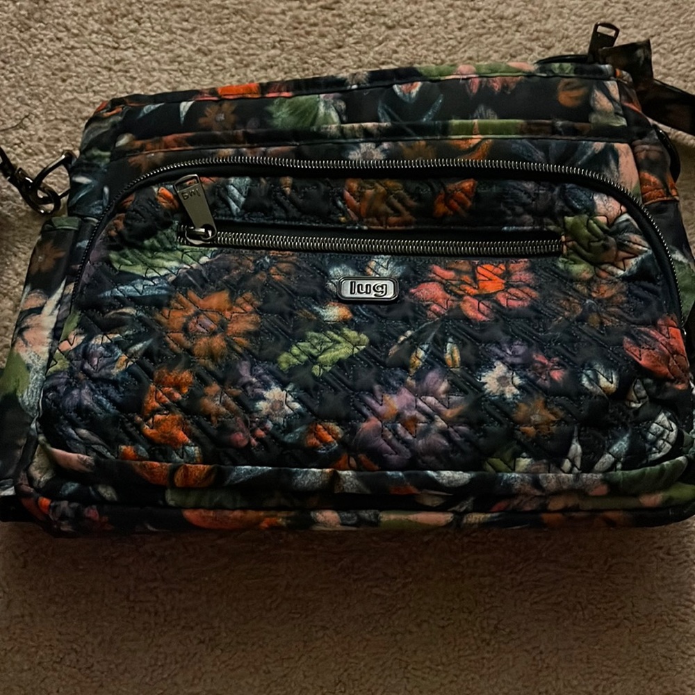 Lug Shimmy SE crossbody bag bloom navy
